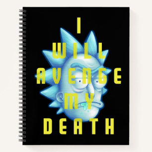 Carnet RICK ET MORTY™ Je Vais Évenger Ma Mort