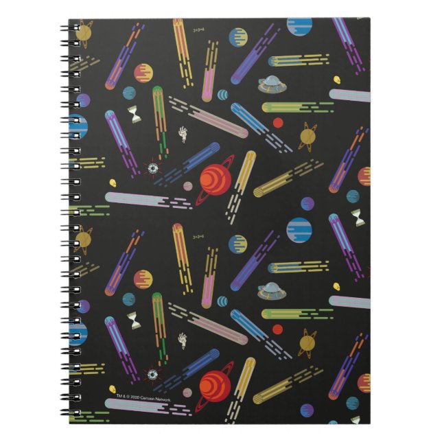 Carnet RICK ET MORTY™ | Motif de la comète spatiale (Devant)