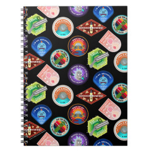 Carnet RICK ET MORTY™   Motif des patchs d'espace externe