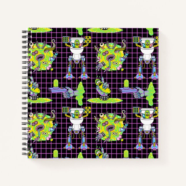 Carnet RICK ET MORTY™ | Motif du portail de prélèvement (Devant)