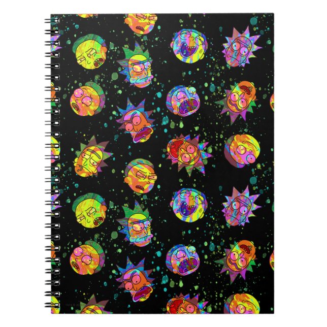 Carnet RICK ET MORTY™ | Motif psychédélique (Devant)
