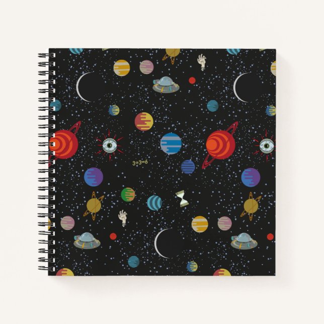 Carnet RICK ET MORTY™ | Motif spatial (Devant)