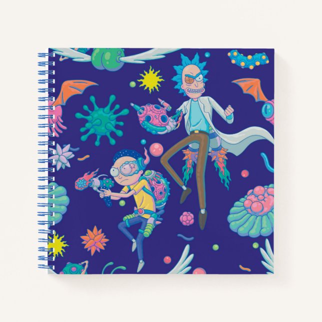 Carnet RICK ET MORTY™ | Parmi les Motifs de cellules infe (Devant)