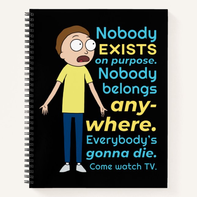 Carnet RICK ET MORTY™ | Personne N'Existe À Titre Excepti (Devant)