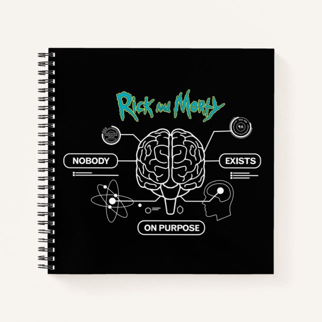Carnet RICK ET MORTY™ | Télécharger le cerveau de sauvega (Devant)