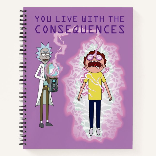Carnet RICK ET MORTY™ | Vous Vivez Avec Les Conséquences (Devant)