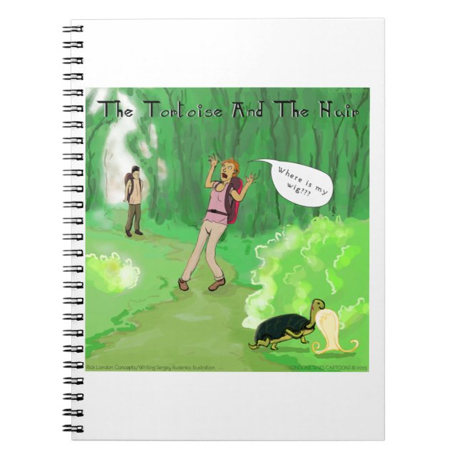 Carnet Rick London Turtle Et Le Coiffeur De Perruque Drôl (Devant)