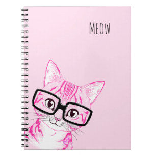 Carnet ringard tiré par la main adorable de rose