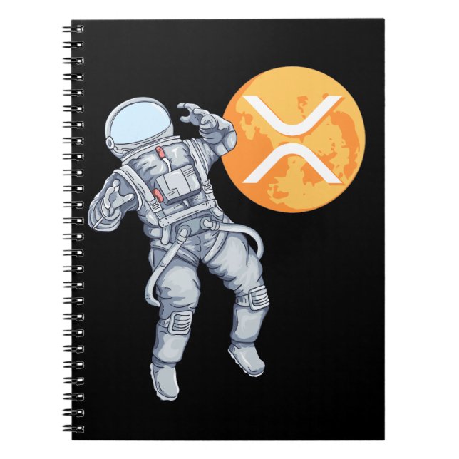 Carnet Ripple XRP Cryptodevise -Astronaute de Crypto (Devant)