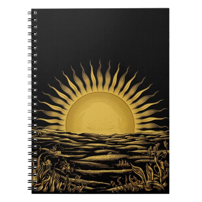 Carnet Rise and Shine Notebook - Sunrise Graphic- Morning (Devant)