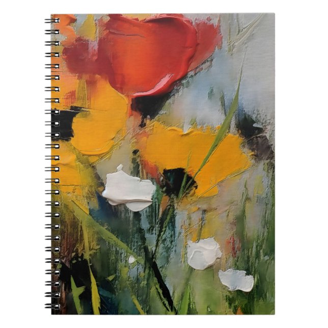 Carnet Riverside – Prairie Abstraite Expressive (Devant)