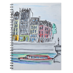 Carnet Rivière Seine Île Saint-Louis, Paris