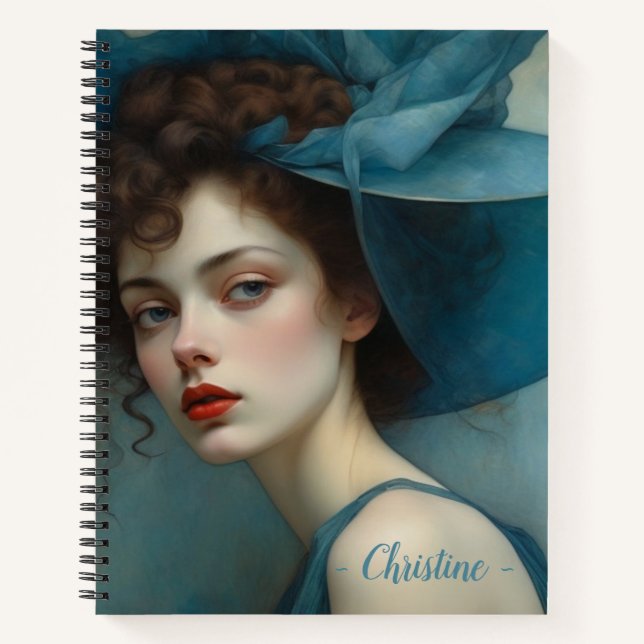 Carnet Robe bleue Dreamy et grand Casquette (Devant)