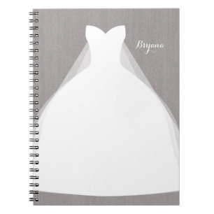 Carnet Robe de Mariée Moderne Bridal Shower Gris