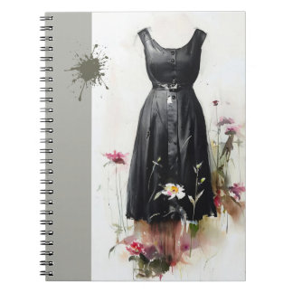 Carnet Robe noire et blanche emblématique victorienne vin