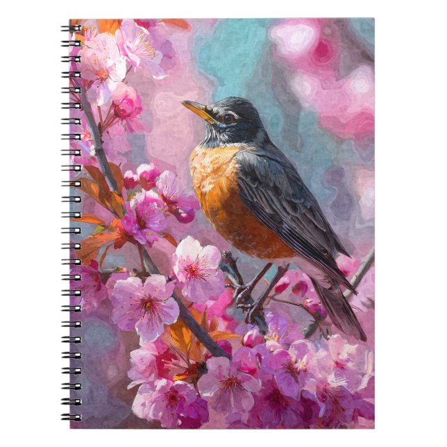 Carnet Robin Cherry Blossom (Devant)