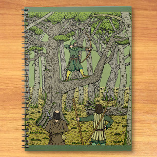 Carnet Robin des Bois dans la forêt de Sherwood