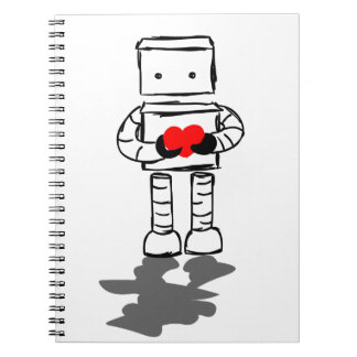Carnet Robot avec le coeur