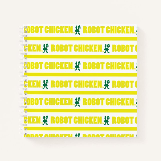 Carnet Robot Chicken Stripe Pattern (Devant)