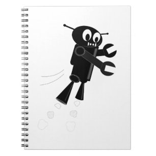 Carnet Robot volant noir