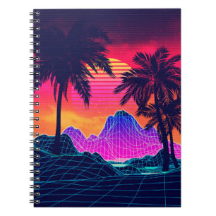 Carnet Roches et palmiers à vagues
