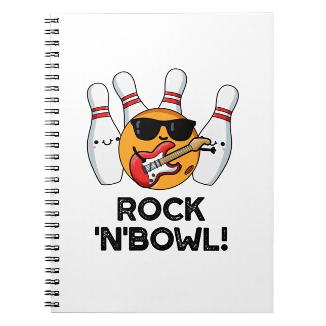 Carnet Rock Et Bowl Drôle Bowling Pun (Devant)