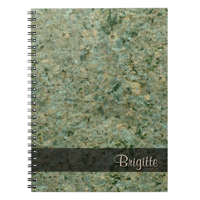 Carnet Rock Photo Géologie Texture Vert n'importe quel te (Devant)