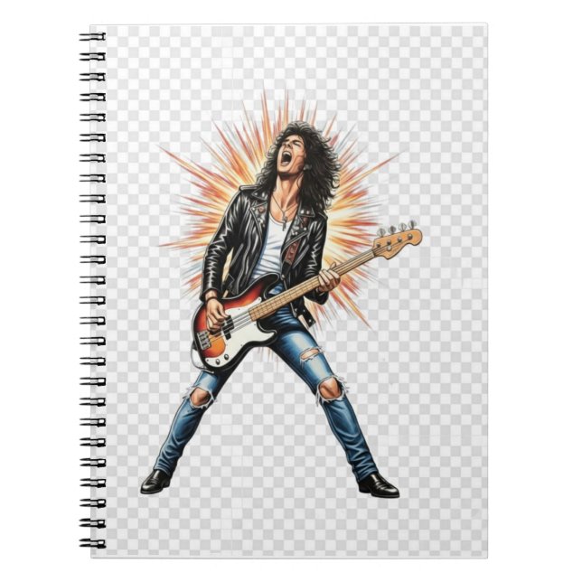 Carnet Rock star spiral notebook (Devant)