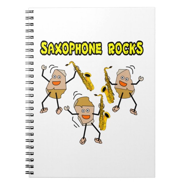 Carnet Rocks saxophones (Devant)