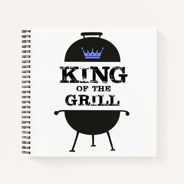 Carnet Roi Du Grill, Couronne Bleue Noire (Devant)
