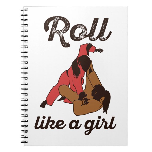 Carnet Roll Like a Girl Jiu Jitus (Devant)