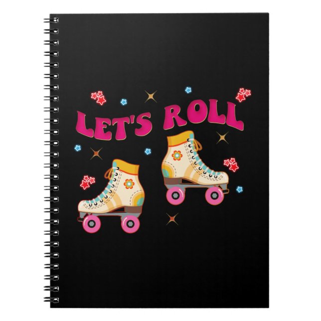 Carnet Roll Roller Skate Retro Amateurs de patinage (Devant)