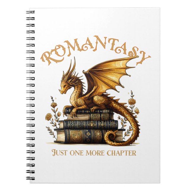 Carnet Romantasy Dragon Books Juste un chapitre de plus (Devant)