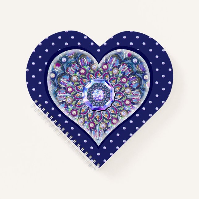 Carnet Rosace bleue (Devant)