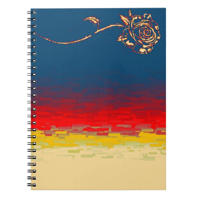 Carnet Rose Abstrait (Devant)