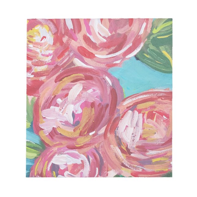 Carnet Rose Abstrait (Devant)