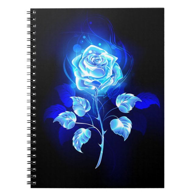 Carnet Rose bleu brûlant (Devant)