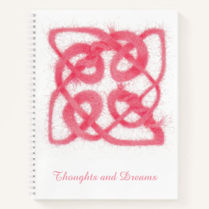 Carnet rose CELTIC KNOT 8.5x11