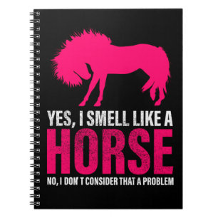 Carnet Rose Chaud Oui Je Sens Comme Un Cheval