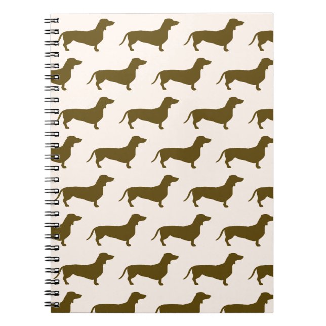 Carnet rose Dachshund (Devant)