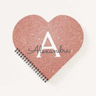 Carnet rose de Parties scintillant d'huile d'or ét