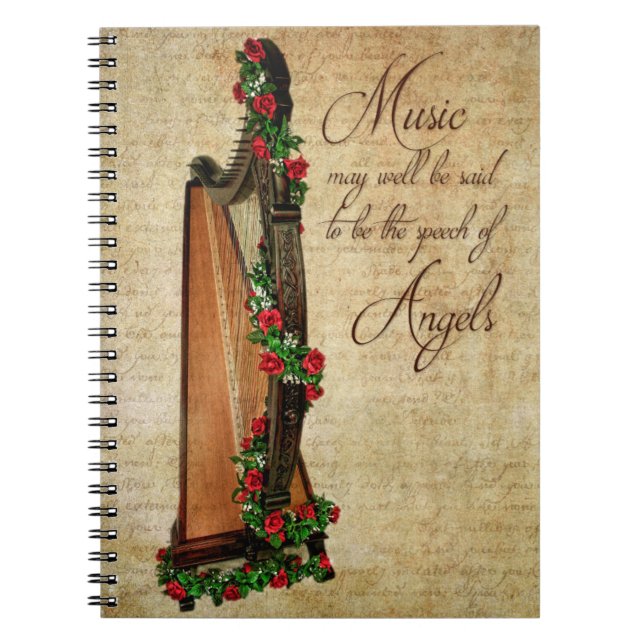 Carnet rose d'harpe d'Irlandais (Devant)