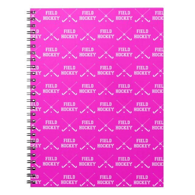 Carnet rose d'hockey de champ (Devant)