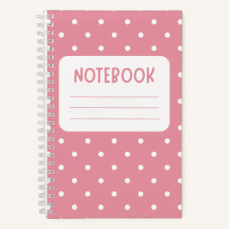 Carnet Rose et blanc ludique