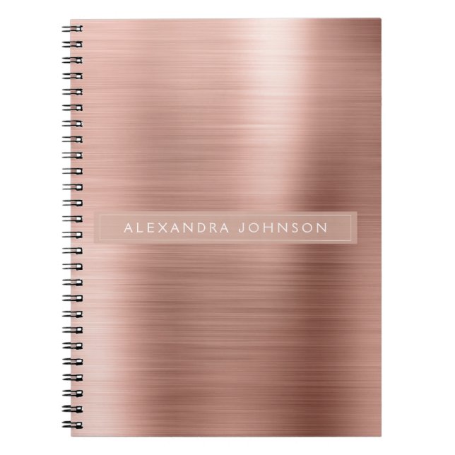 Carnet Rose Gold - Pink Foil Professional Girl (Devant)