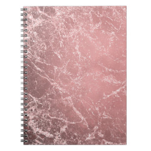Carnet Rose Gold Rose Moderne Tendance Glamour Marbre Chi