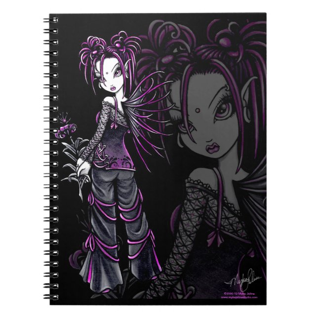 Carnet rose gothique de fée de fleur de Heather (Devant)