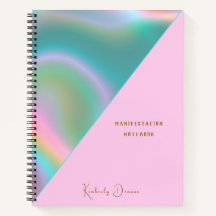 Rose iridescent holographique élégant