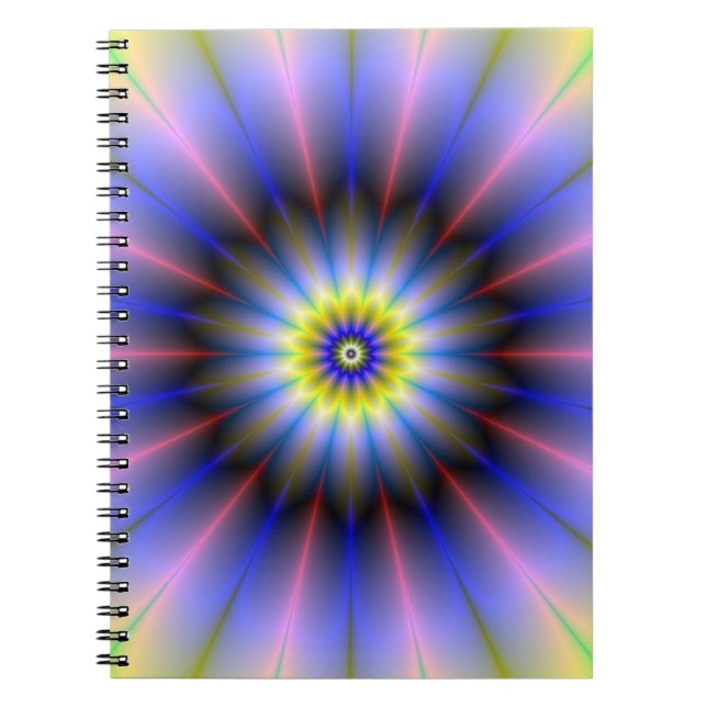 Carnet rose jaune et bleu (Devant)