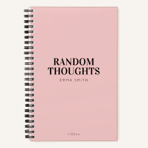 Carnet rose minimaliste